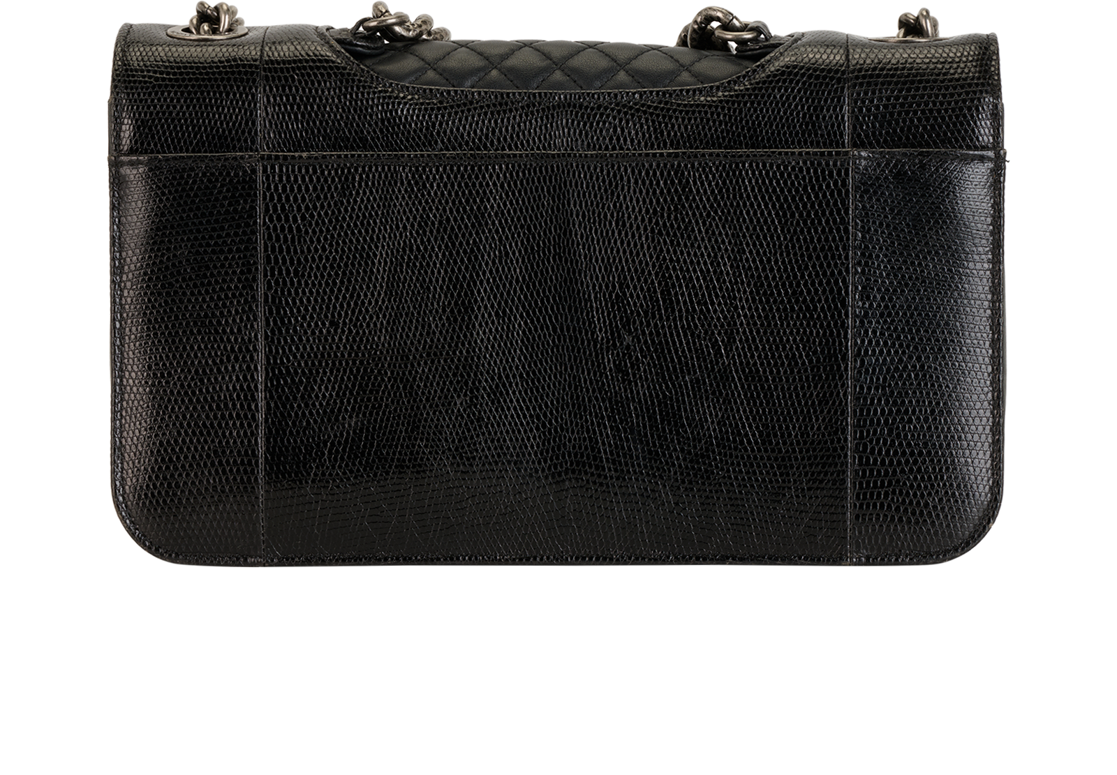 Edge Flap Bag, &pound;2,200, Handbags, Black, Leather, Back view